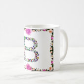 モノグラムイニシャルレターB コーヒーマグカップ (正面右)