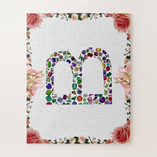 モノグラムイニシャルレターB ジグソーパズル (縦)