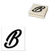 モノグラムイニシャルレターB ラバースタンプ (押印)