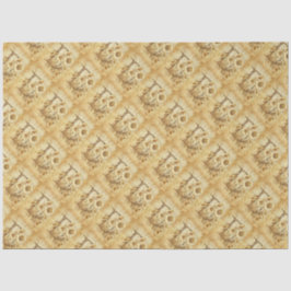 モノグラムイニシャルレターDヴィンテージデイジースケッチ 薄葉紙