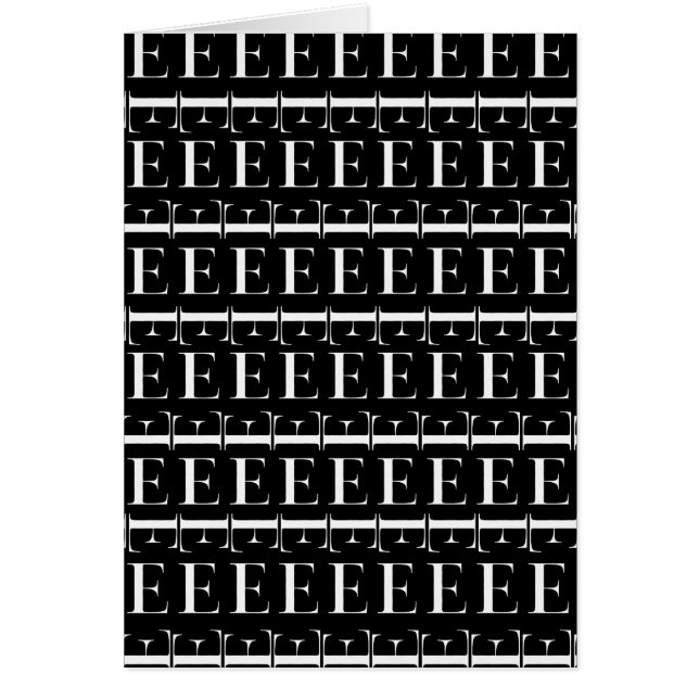 モノグラムイニシャルレターE (正面)