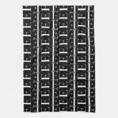 モノグラムイニシャルレターE キッチンタオル (縦)