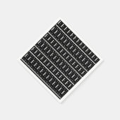 モノグラムイニシャルレターE スタンダードカクテルナプキン (角)