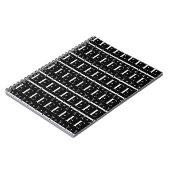 モノグラムイニシャルレターE ノートブック (左側)