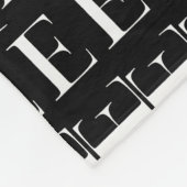 モノグラムイニシャルレターE フリースブランケット (角)