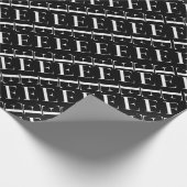 モノグラムイニシャルレターE ラッピングペーパー (角)