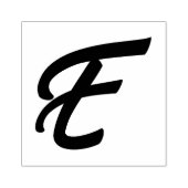 モノグラムイニシャルレターE ラバースタンプ (インプリント)