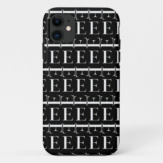 モノグラムイニシャルレターE Case-Mate iPhoneケース (裏面)