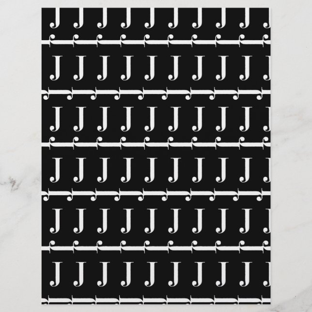 モノグラムイニシャルレターJ (正面)