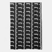 モノグラムイニシャルレターJ キッチンタオル (縦)