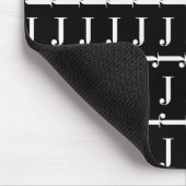 モノグラムイニシャルレターJ マウスパッド (コーナー)