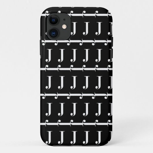 モノグラムイニシャルレターJ Case-Mate iPhoneケース (裏面)