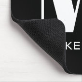 モノグラムイニシャル名シンプル マウスパッド (コーナー)