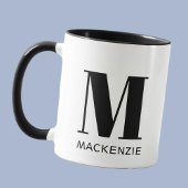 モノグラムイニシャル名シンプル マグカップ