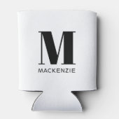 モノグラムイニシャル名シンプル 缶クーラー (裏面)