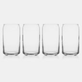 モノグラムイニシャル名パーソナライズされた結婚披露宴 ガラス缶 (左)