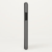 モノグラムイニシャル名前をカスタムするグレーホワイトギフト Case-Mate iPhoneケース (裏面/右)