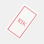 モノグラムイニシャル名前をカスタムするレッドトレンディー2023 (コーナー)