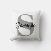 モノグラムイニシャル名 クッション (正面)