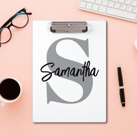 モノグラムイニシャル名 クリップボード