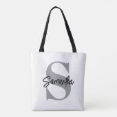 モノグラムイニシャル名 トートバッグ (裏面)