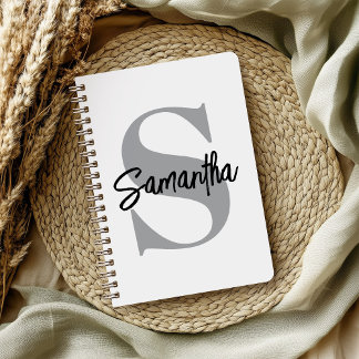 モノグラムイニシャル名 ノートブック