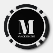 モノグラムイニシャル名 ポーカーチップ (裏面)