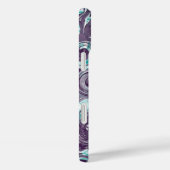 モノグラムイニシャル文字抽象芸術スパイラル波 Case-Mate iPhoneケース (裏面 / 右)