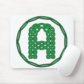 モノグラムイニシャル文字Aのケルトスタイル マウスパッド (マウス)