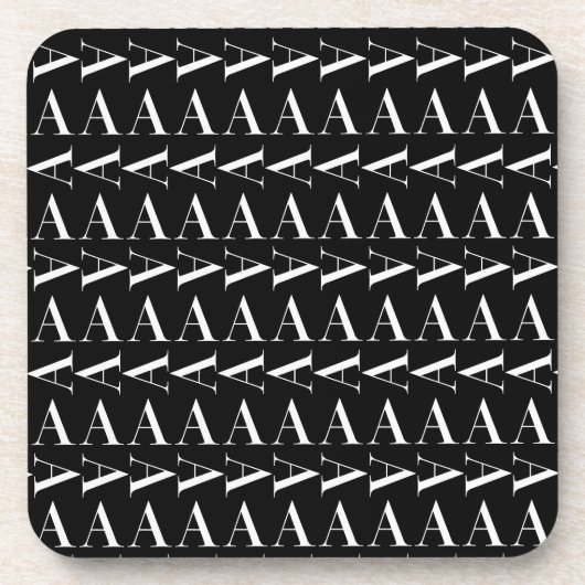 モノグラムイニシャル文字A コースター (正面)