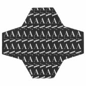 モノグラムイニシャル文字A サッカーボール (フラット)