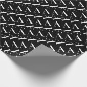 モノグラムイニシャル文字A ラッピングペーパー (角)