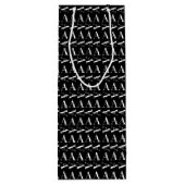 モノグラムイニシャル文字A ワインギフトバッグ (裏面)