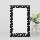 モノグラムイニシャル文字A 便箋 (スタンド正面)