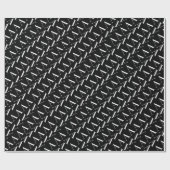 モノグラムイニシャル文字A、背景色の選択 ラッピングペーパー (フラット)