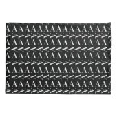 モノグラムイニシャル文字A、背景色の選択 枕カバー (裏面)