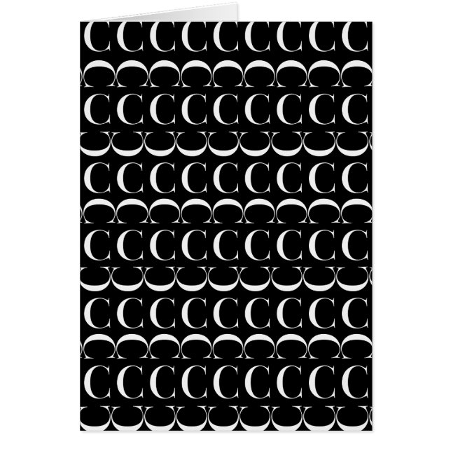 モノグラムイニシャル文字C (正面)