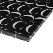 モノグラムイニシャル文字C カッティングボード (角)