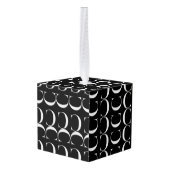 モノグラムイニシャル文字C キューブオーナメント (裏面アングル)