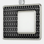 モノグラムイニシャル文字C シルバープレートフレームオーナメント (左)