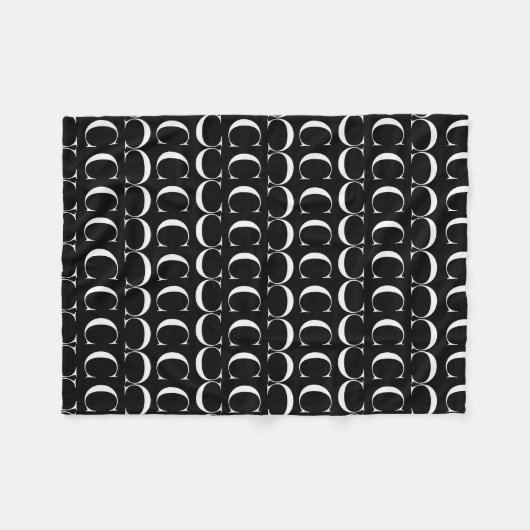 モノグラムイニシャル文字C フリースブランケット (正面(横))