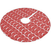 モノグラムイニシャル文字C ブラッシュドポリエステルツリースカート (アングル)