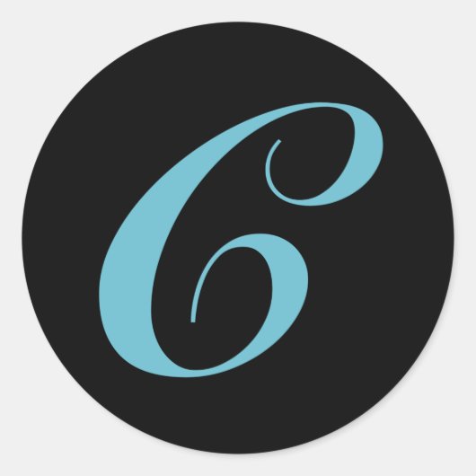 モノグラムイニシャル文字C ラウンドシール (正面)