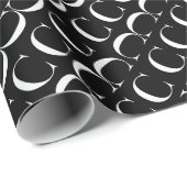 モノグラムイニシャル文字C ラッピングペーパー (ロールコーナー)