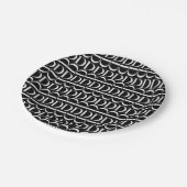 モノグラムイニシャル文字D ペーパープレート (アングル)