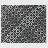 モノグラムイニシャル文字D ラッピングペーパー (フラット)