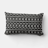 モノグラムイニシャル文字D ランバークッション (裏面)