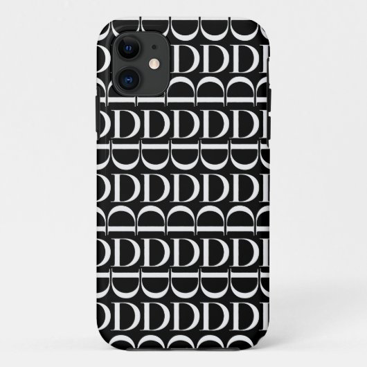モノグラムイニシャル文字D Case-Mate iPhoneケース (裏面)