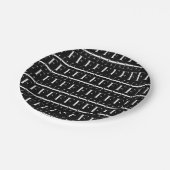 モノグラムイニシャル文字F ペーパープレート (アングル)