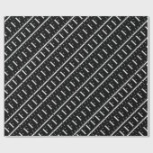 モノグラムイニシャル文字F ラッピングペーパー (フラット)